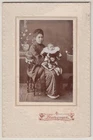 Antique Photo / Young Woman & Baby / Japanese / c. 1915