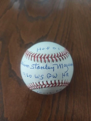 Bill Mazeroski Signed Baseball With PSA And 3 Inscriptions