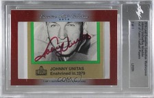 2016 Leaf Executive Collection Cut Signatures 1/1 Johnny Unitas Auto HOF 1j6