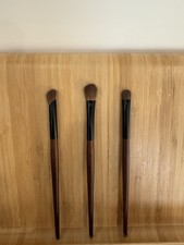 Natural Hair Angled Nose Contour Eyeshadow Blending Crease Makeup Brush Set Of 3