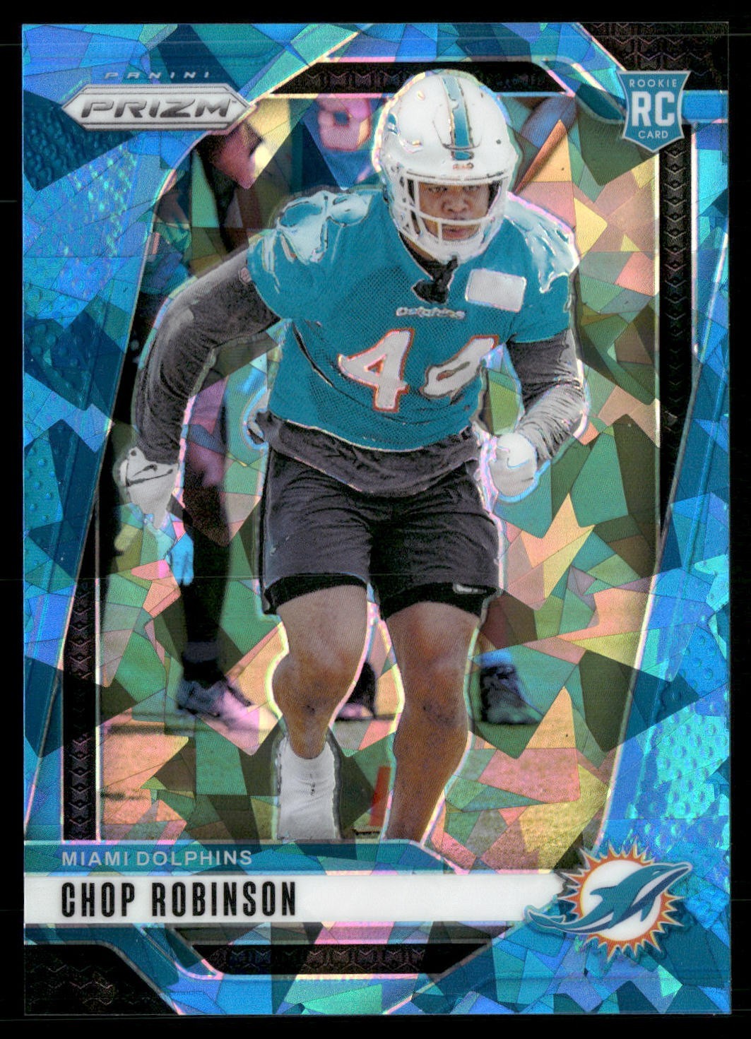 2024 Panini Prizm Chop Robinson (RC) #319 Blue Cracked Ice /99