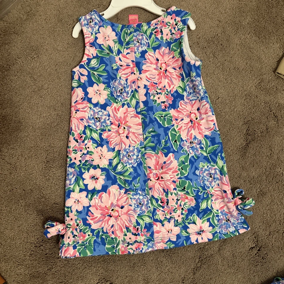 EUC Kids Lilly Pulitzer Size XS Shift Dress With Now Accents - Image 2 of 4