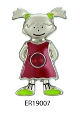 MINI GIRL Child Shaped Birthstone Charms Jan. - Dec.