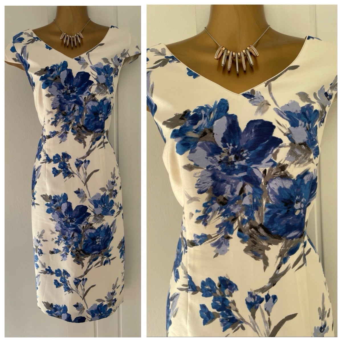 Jacques vert dress size 10 blue Mother Of The Bride occasion