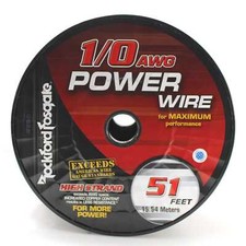 Rockford Fosgate 0 AWG 100 OFC Power/Ground Wire Black Lot Cut By The Foot