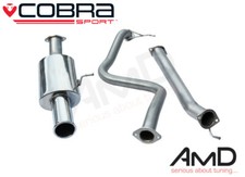 Cobra Sport Fiesta ST180 Cat Back Exhaust Non Resonated FD52
