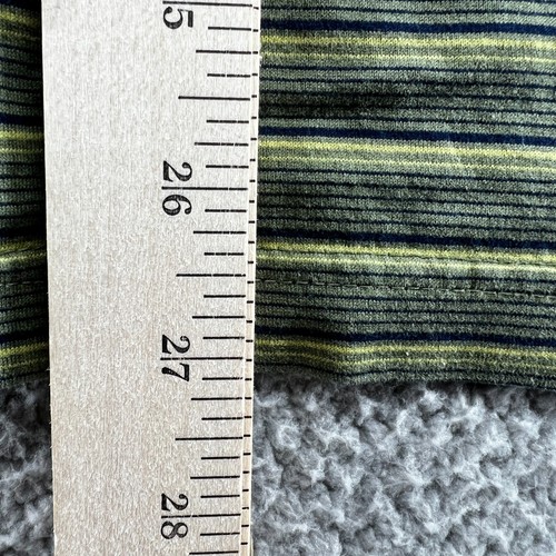 Pendleton Polo Shirt Mens Size Medium Green Striped Short Sleeve - Picture 10 of 11