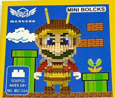 Menggao Bumble Bee Mario Building Mini Blocks 506 pieces 8 mm height 4mm width