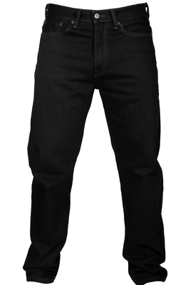 Levi's Men's 505 Regular Fit Jean, Black, 34Wx30L for sale online