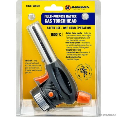 MASTER LÖTLAMPE KOPF GASBRENNER MEHRZWECKKOPF ZÜNDUNG BBQ BUTAN CAMPING