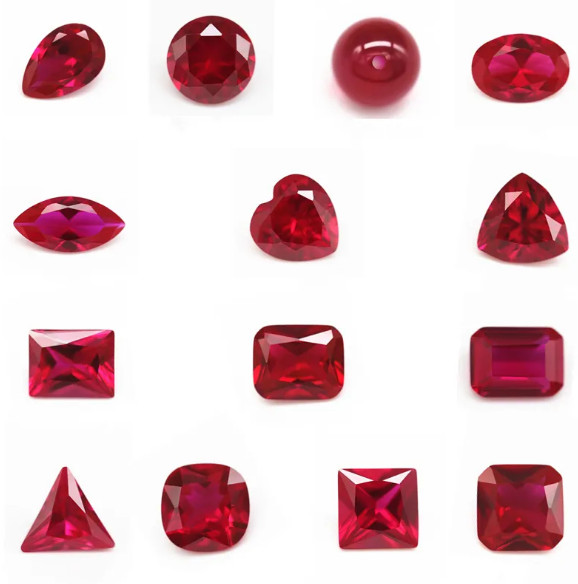 Rubis naturel grade 5A - Lot de 20 pierres précieuses de tailles assorties
