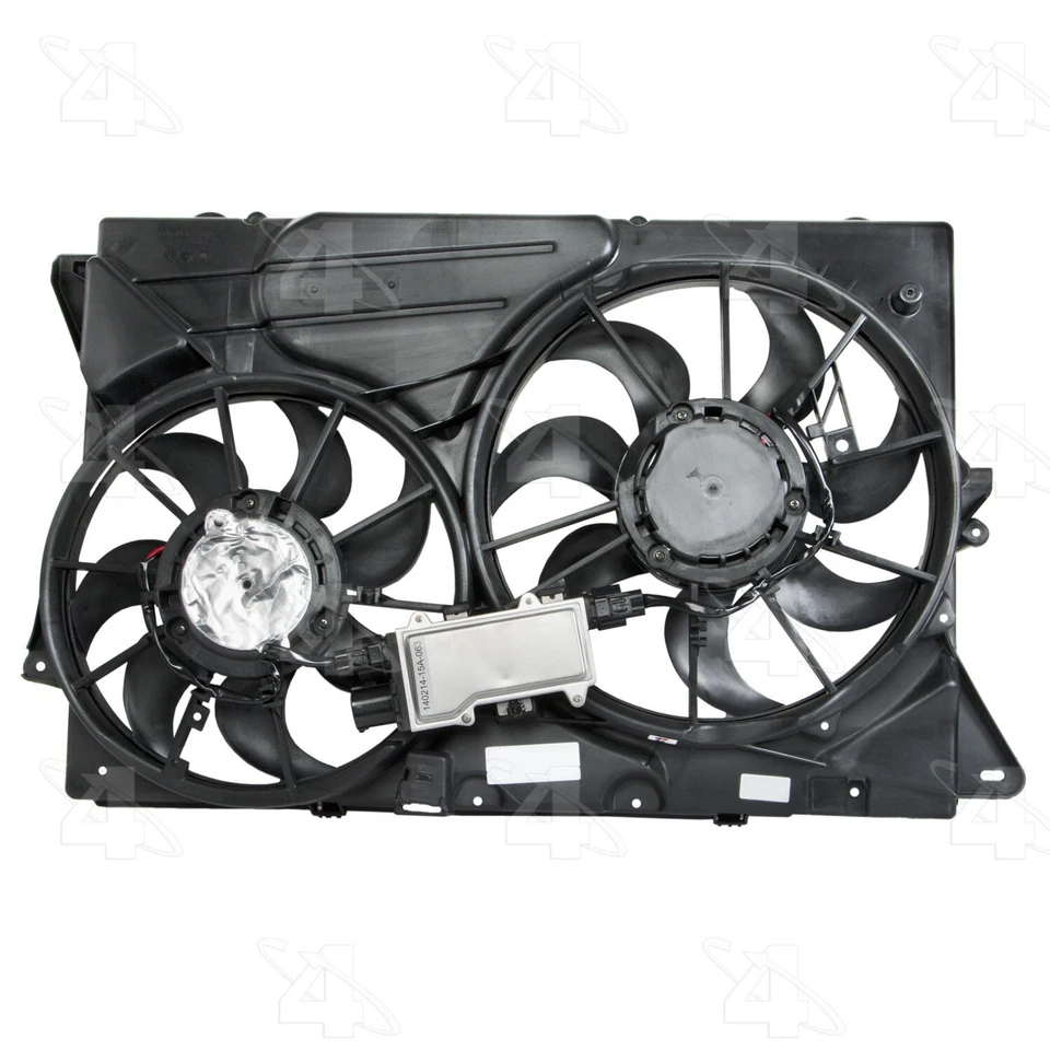 Para 2010-2012 Ford Flex radiador duplo e conjunto de ventilador condensador 4 estações 2011 - Imagem 3 de 4