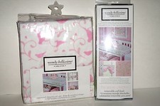 WENDY BELLISSIMO"The Gracie Collection"Changing Pad Cover  Wall Decals Pink Set