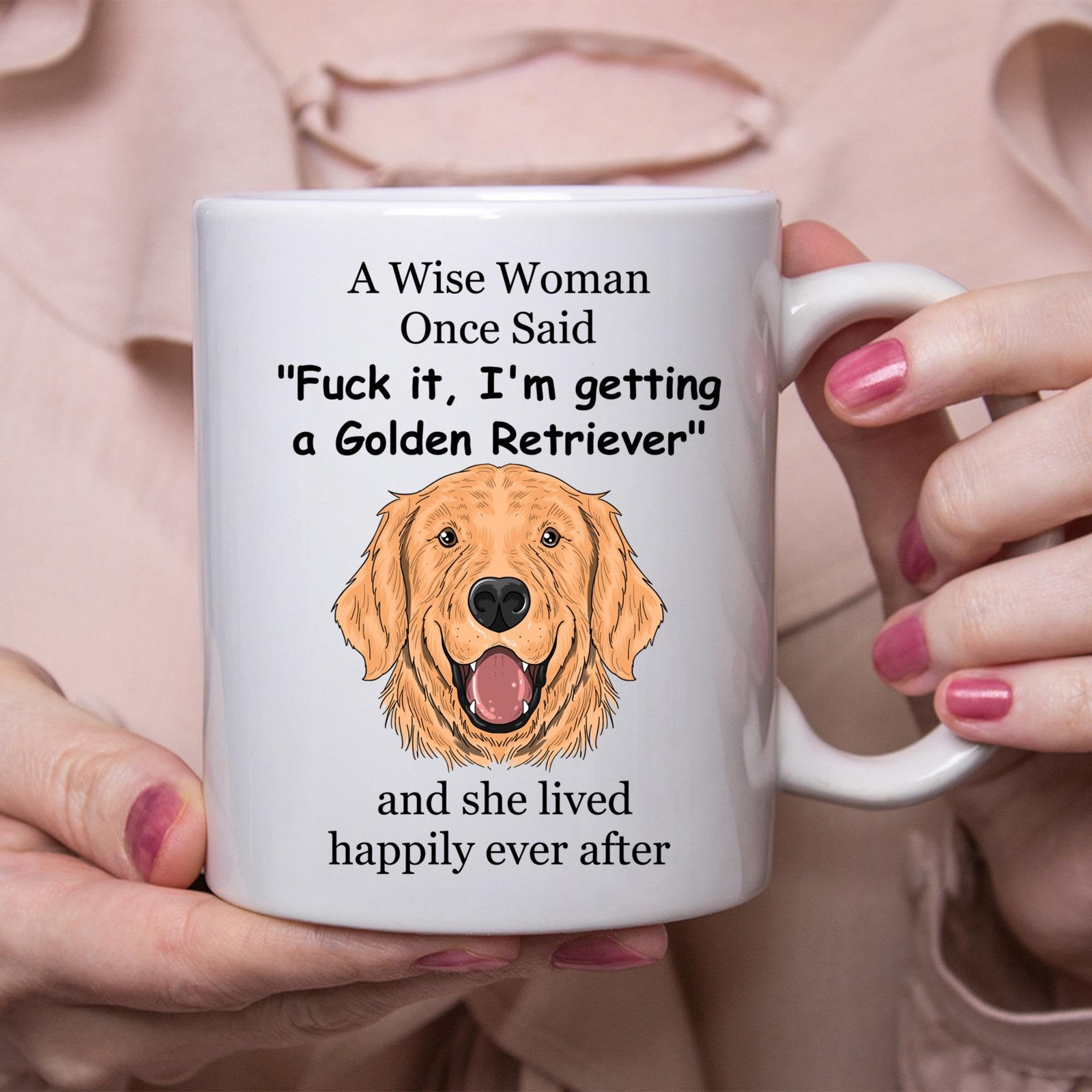 Golden Retriever Lover Coffee Mug Funny Dog Gift for Women  