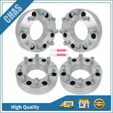 (4) 6x5.5 to 8x6.5 Wheel Adapters 2" 6x139.7 Hub to 8x165.1 Wheel For Chevy GMC
