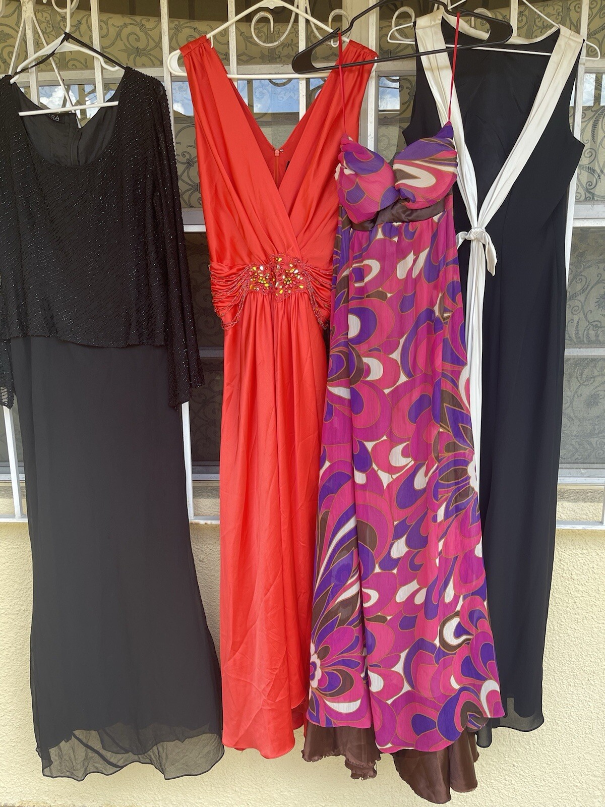 Women’s Evening Gown Lot/Silk /Chiffon Beads /Cre… - image 1