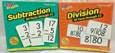 Trend Flash Cards, 2 Sets: Subtraction and Division, one each