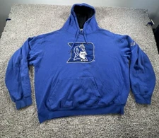 Vintage Duke University Hoodie Mens XL Blue Basketball Streetwear