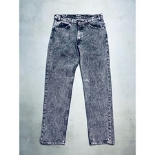 Vintage 90s Levis 575 Denim Jeans Acid Wash USA Made 33x32