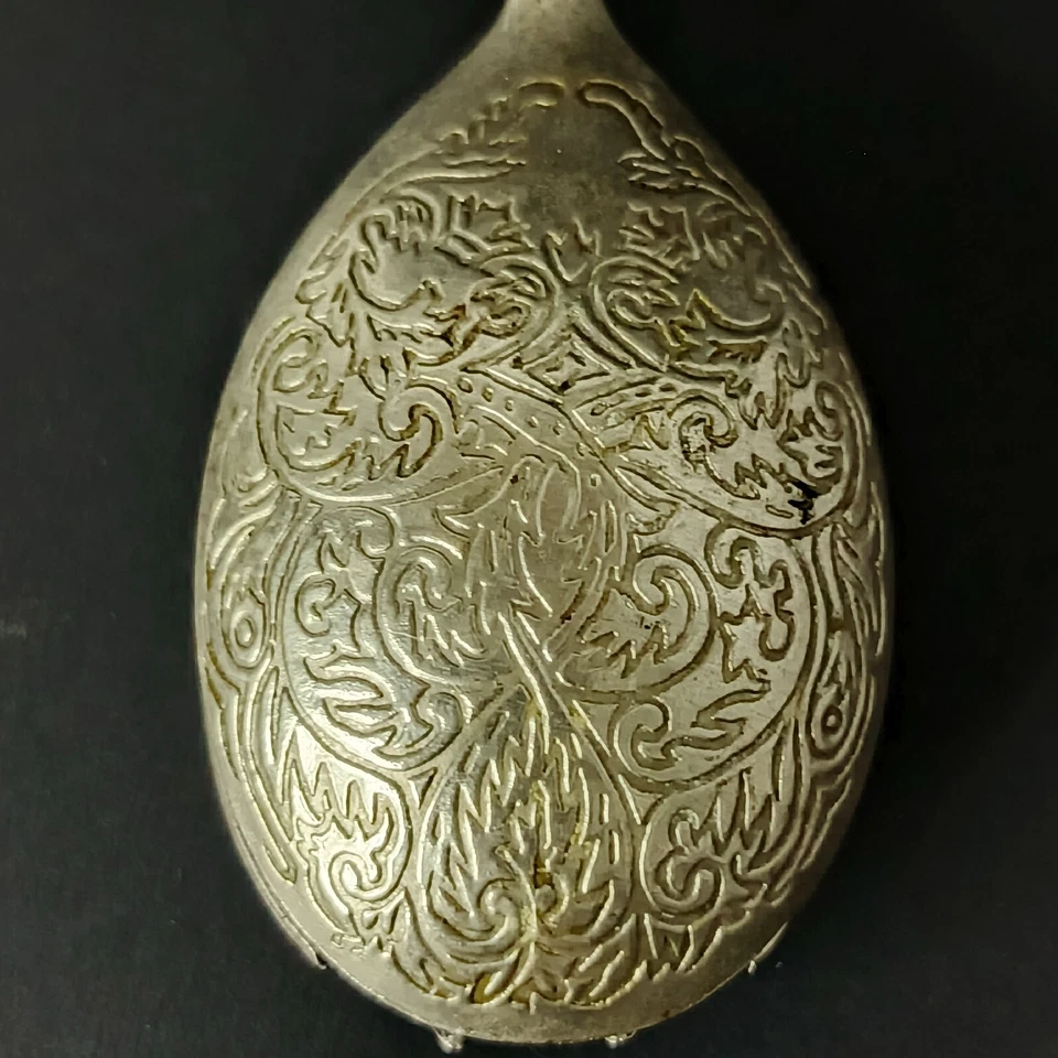 Vintage Tongs Serving England Made For Ornate Style 8.5 Silver-Plated In Scissor - Image 4 of 4