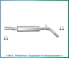 Mittelschalldämpfer für Skoda Roomster 1.4 63KW Auspuff Mitteltopf Schelle