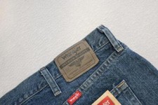 Wrangler Regular Fit Straight Leg Rugged Denim Blue Jeans Mens Size 42 x 32 NWT