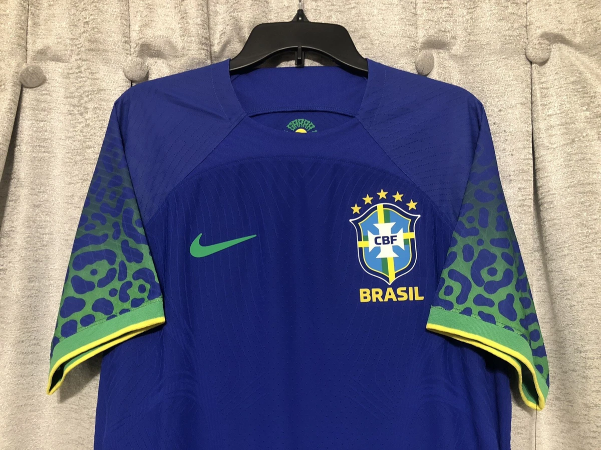 Brazil 22 23 Away Nike Vapor Match Soccer Jersey Size XL NWT DN0617 433