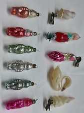 Vintage glass Christmas tree Ornaments decorations soviet USSR lot 25