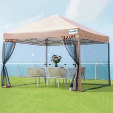 Quictent 10'x10' Pop UP Canopy Party Tent Folding Waterproof Gazebo Sun Shade US