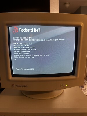 Packard Bell Legend 822CDT Vintage All Original Computer Keyboard