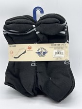 NEW 10 PAIR PACK MENS DOCKERS CUSHIONED LOW CUT SOCKS 6-12.5 BLACK MSRP 28