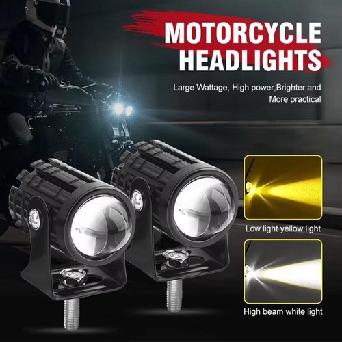 Motorcycle LED headlight Round High Low Beam Headlight Slim Cafe Racer Hot C2 - Picture 6 of 17