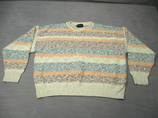 Vintage Conte Di Milano SZ XL Sweater 3D Knit 90s Texture Grandpa Italy