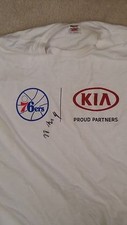 nerlens noel signed t shirt autographed auto 76ers size XL extra large proof #4