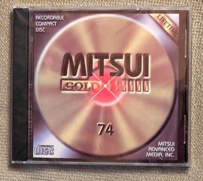 MITSUI Gold CD-R gold foil 100+ yr Archive CD LIFETIME Mfn