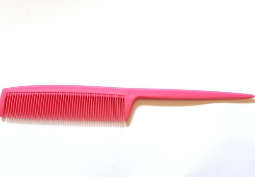 120 x Tail Comb Hairdresser Barber Tail Rat Comb For Styling Duralon PINK - Picture 3 of 5