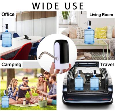 Desktop Water Bottle Dispenser Countertop Water Bottle Pump For 5 Gallon USB Charging Water Dispenser For Home, Office Maiju