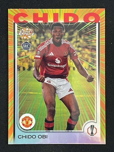 Chido Obi 2024-25 Topps Chrome UEFA Radiating Rookies Case Hit SSP RC #RR-1