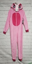 Pijama de una pieza rosa unicornio cosplay mono kigurumi para mujer talla mediana nuevo