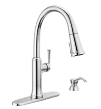 Brand New Delta Eldridge  Pull Down Kitchen Faucet-Chrome (19842Z-SD-DST)