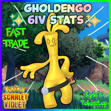 6IV GHOLDENGO NON-SHINY BATTLE READY VGC 23 - POKEMON SCARLET AND VIOLET EVd