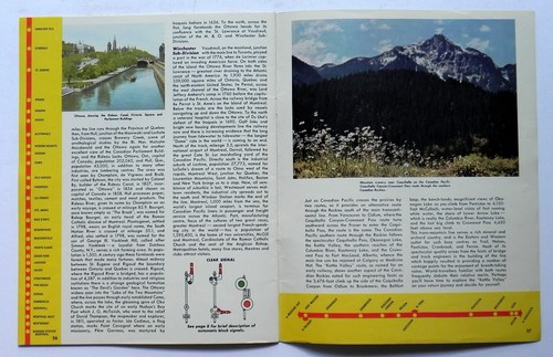 1954 CANADIAN PACIFIC Railroad Vancouver - Montreal Scenic Route Across Canada M - Bild 5 von 5