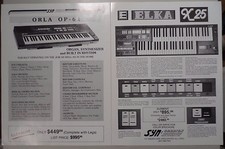 Iorio Elka X25 and Orla OP-61 Keyboard Synthesizer Brochures Syncordian