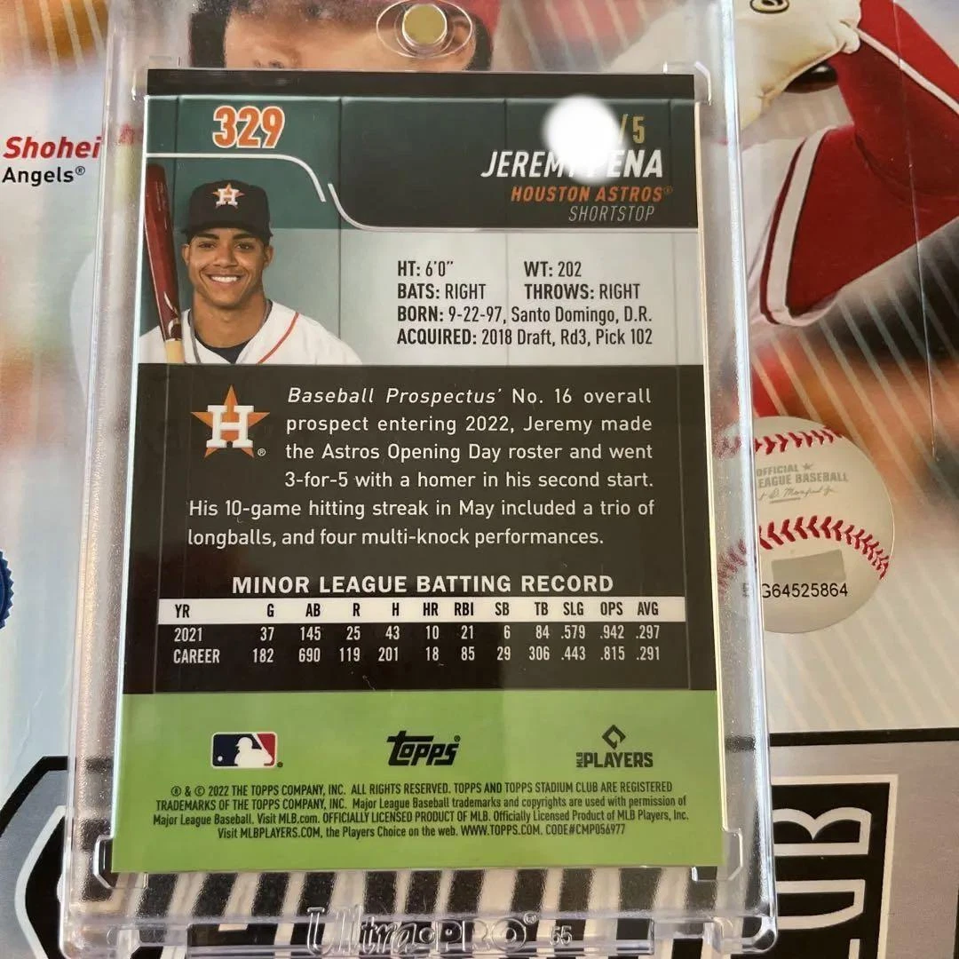 Topps Chrome 2022 Jeremy Pena /5 Red 849305