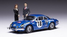 Miniature Voiture Auto 1:43 Ixo ALPINE REN.1800 S N.18 RALLY MONTECARLO FIGURE