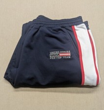 NWOT USTA Men's Size XL United States Fed Cup Team Track Pants Athletic Workout