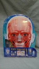 12  SKELETON Model "THE HUMAN BODY" Book,Stickers,Poster -Adventures In Science