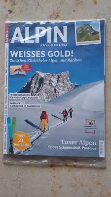 ALPIN   Leben für die Berge   Heft 01/24    neu + ungelesen! Weisses Gold! Tuxer