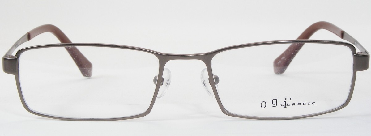 Ogi Eyewear OSL709 200 Brown Rectangular Semi-Rimless Eyeglasses Frames OGI Brown Eyeglass Frames for sale | eBay main image 3