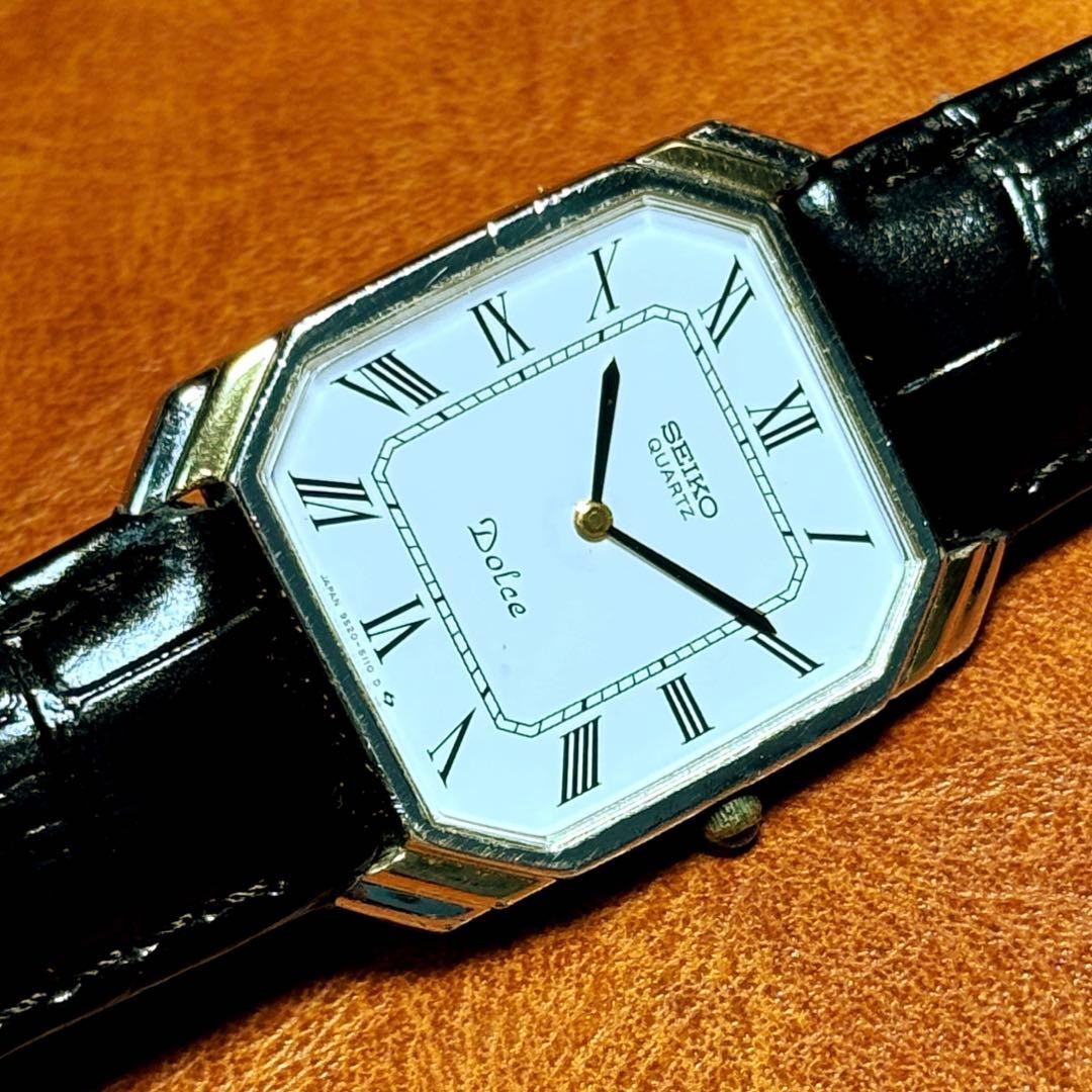 Seiko Dolce Rectangular Tank Watch 1981 Working B… - image 12